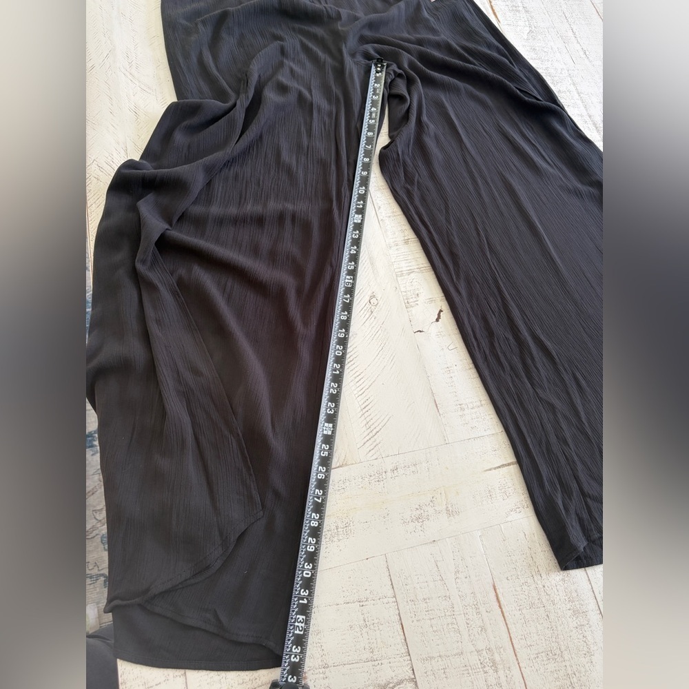 Versona Black Wide Leg Pants Flowing Comfort - Picture 4 of 9